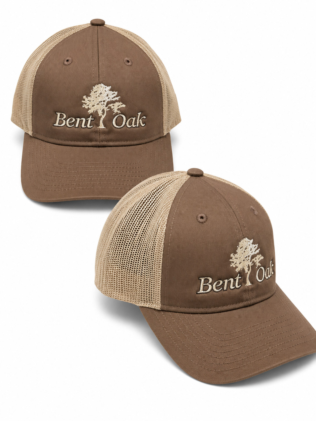 Bent Oak Caps